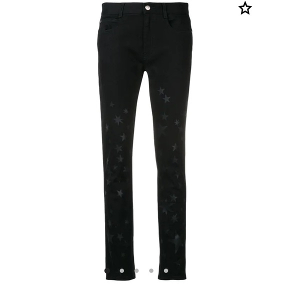 NWT Stella McCartney Black Star-Print Skinny Jeans - Picture 13 of 13